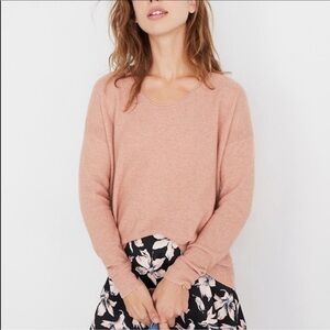 Madewell Pink/ Blush Kimball pullover sweater